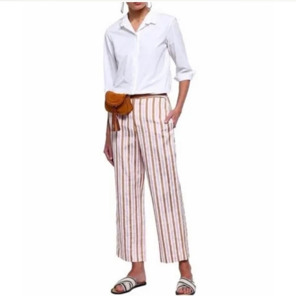 Frame Denim Pants - NWT Frame Denim Relaxed Pant in Copper Multi Stripe